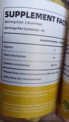 2-Pack Creatine Gummies 5000mg – Muscle Strength, Growth, & Pre Workout Energy