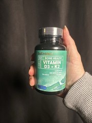 Vitamin D3 K2 Supplement 5000 IU 100mcg MK7 MK4 90 Vegetarian Capsules