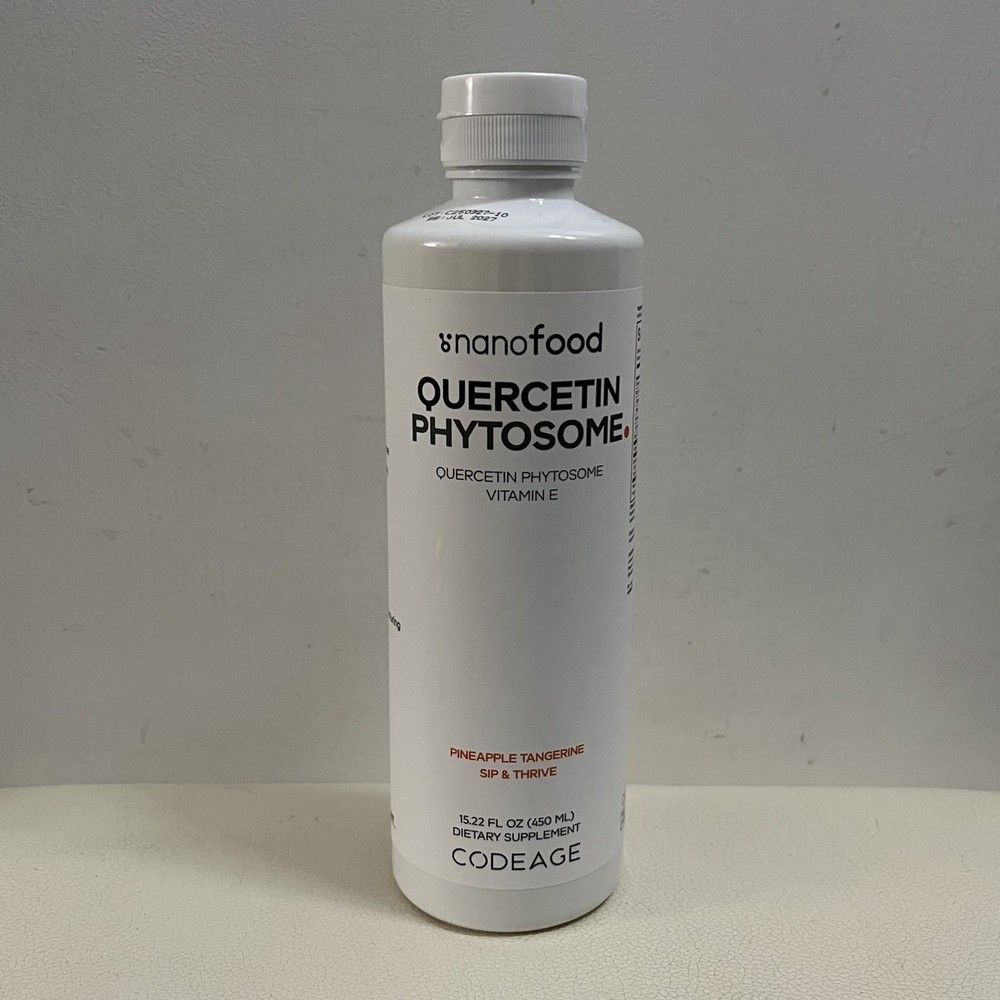 Codeage Nanofood Quercetin Phytosome Vitamin E Pineapple Tangerine 15.22 fl oz