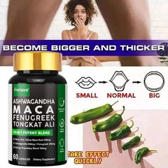 2 Pack Maca Root Capsules -Maca Root Ashwagandha Fenugreek Ginseng L-Arginine US