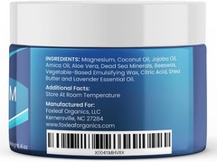Magnesium Cream – Support for Sleep, Leg Cramps, Joints, & Muscle Soreness