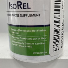 Theralogix Nutritional Science IsoRel Spy Isoflavone Supplement 90 Caps -01/2024