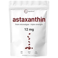2 Pack | Astaxanthin 12mg, 120 Softgels, 4 Month Supply-NEW FREE SHIPPING-+