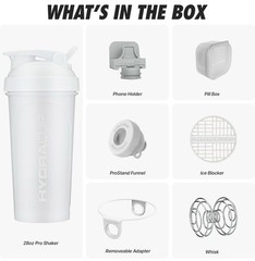 Hydra Cup JailBreak 28 oz Shaker Bottle for Protein Shakes Shaker- Phone Holder