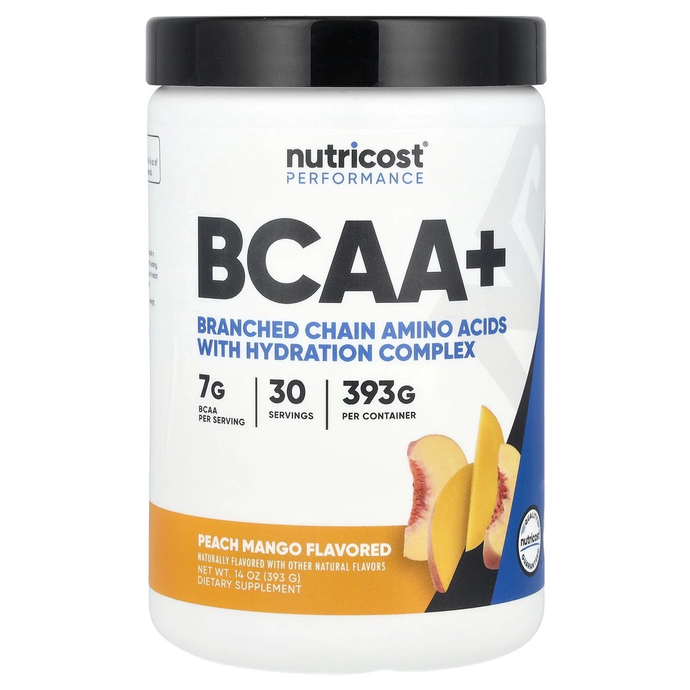2 X Nutricost, Performance, BCAA+, Peach Mango, 14 oz (393 g)