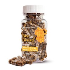 Bee Bread 60 Capsules – Fermented Bee Pollen (Perga) Natural Dietary Supplement