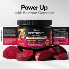 Beet Root Gummies – Beetroot Gummies with CoQ10, Grape Seed, Vitamin C, B12 &…