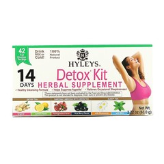 Detox Kit, 14 Day Cleanse, Assorted Flavors, 42 Foil Envelope Tea Bags, 2.22 oz