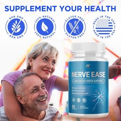 (3 Pack) Nerve Ease Advanced Nerve Support Strength Formula NerveEase 180 Caps