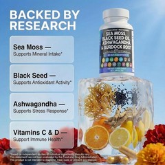 NEW Clean Nutraceuticals Multi-Complex – Sea Moss Ashwagandha Turmeric & Vitamin