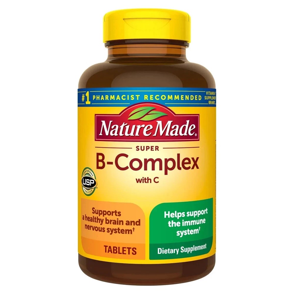 Nature Made Super B Complex with Vitamin C Folic Acid 460 tablets EXP 10/2026