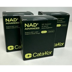 1 – 3 Pack Cata-Kor Liposomal NAD+ Advanced 500mg Healthy Aging 60 Caps