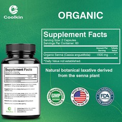 Organic Senna Laxative 1500mg – Cleanse&Detox,Digestive Support,For Constipation