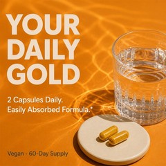 Turmeric, Ginger Supplement, With Black Pepper Extract, 30-120 Vegan Capsules