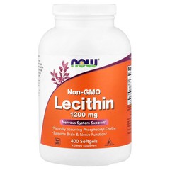 2 X NOW Foods, Non-GMO Lecithin, 400 Softgels