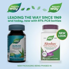 Nature’s Way Aloelax, with Fennel Seed, for Constipation, 340 Mg, 100 Capsules
