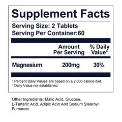 Hydrogen Water Tablets 12ppm H2 with Magnesium, Fast Dissolve Supplement