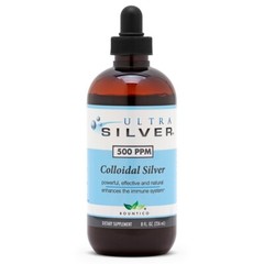 Colloidal Silver 500 ppm Liquid – Immune Booster 8oz w/Dropper – Plata Coloidal