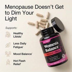 UNALTERED 2in1 Menopause Supplement + Mood Balance Hot Flashes, Hormone Bala…