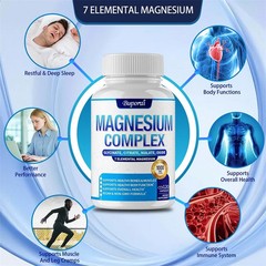 Magnesium Complex 240pcs,Relaxation,Supports Muscle,Bone & Heart Health,Immunity