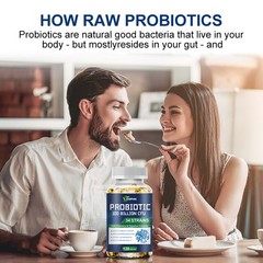 Probiotic capsules help intestinal peristalsis digestion nutrient absorption