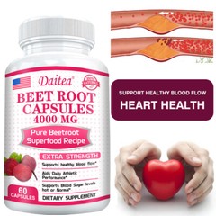 Pure Beetroot Superfood Formula Supplement 4000 Mg Heart Support 120 Capsules
