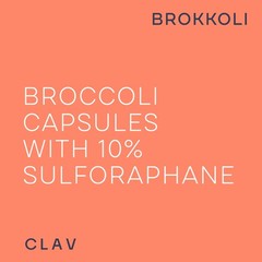 CLAV Broccoli Sprout Extract Capsules Premium Sulforaphane Supplement with 100mg