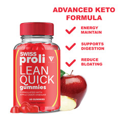 (5 Pack) Swiss Proli Lean Quick Keto Gummy, SwissProli ACV Formula (300 Gummies)