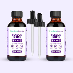 Authentic Lugols Solution of Iodine 100% Pure ( 2 Pack ) – Wellness Botanica
