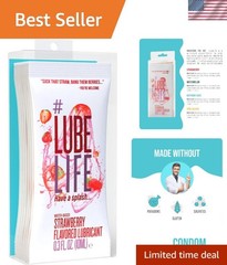 Flavors Pack, Water-Based Flavored Personal Lubricants 8 x 0.3 Oz – Strawberr…