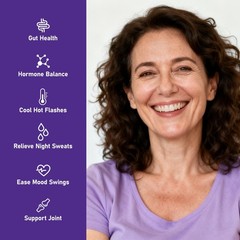 Menopause Relief Supplements with Black Cohosh Extract – Hot Flashes, Night Swea