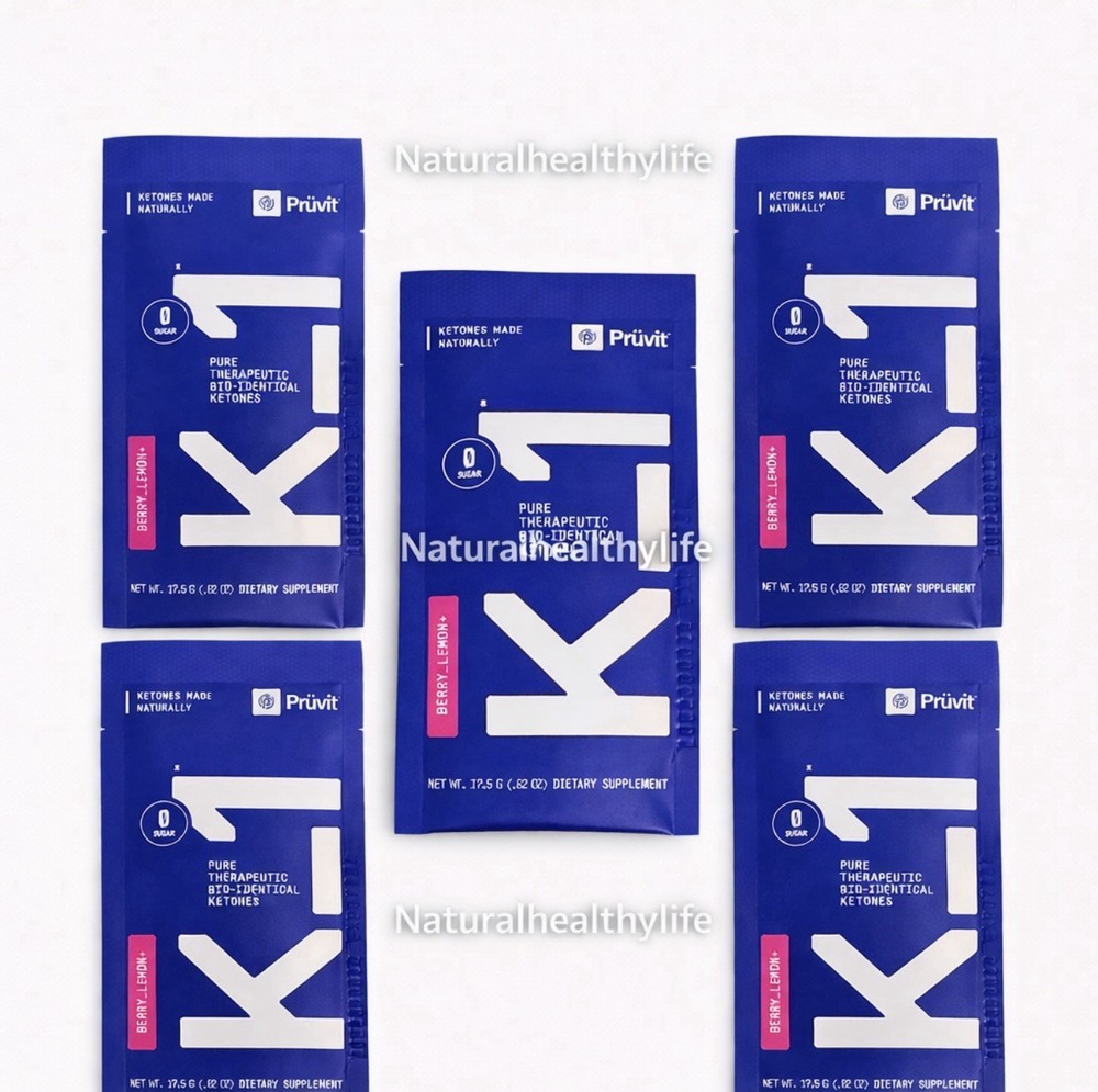 NEW K-1 Prüvit Ketones 5 Packets Charged BERRY LEMON / FREE SHIPP Exp 2027