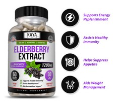 3X 60 count Immune Support, Elderberry capsule, Daily Immune and Antioxidants