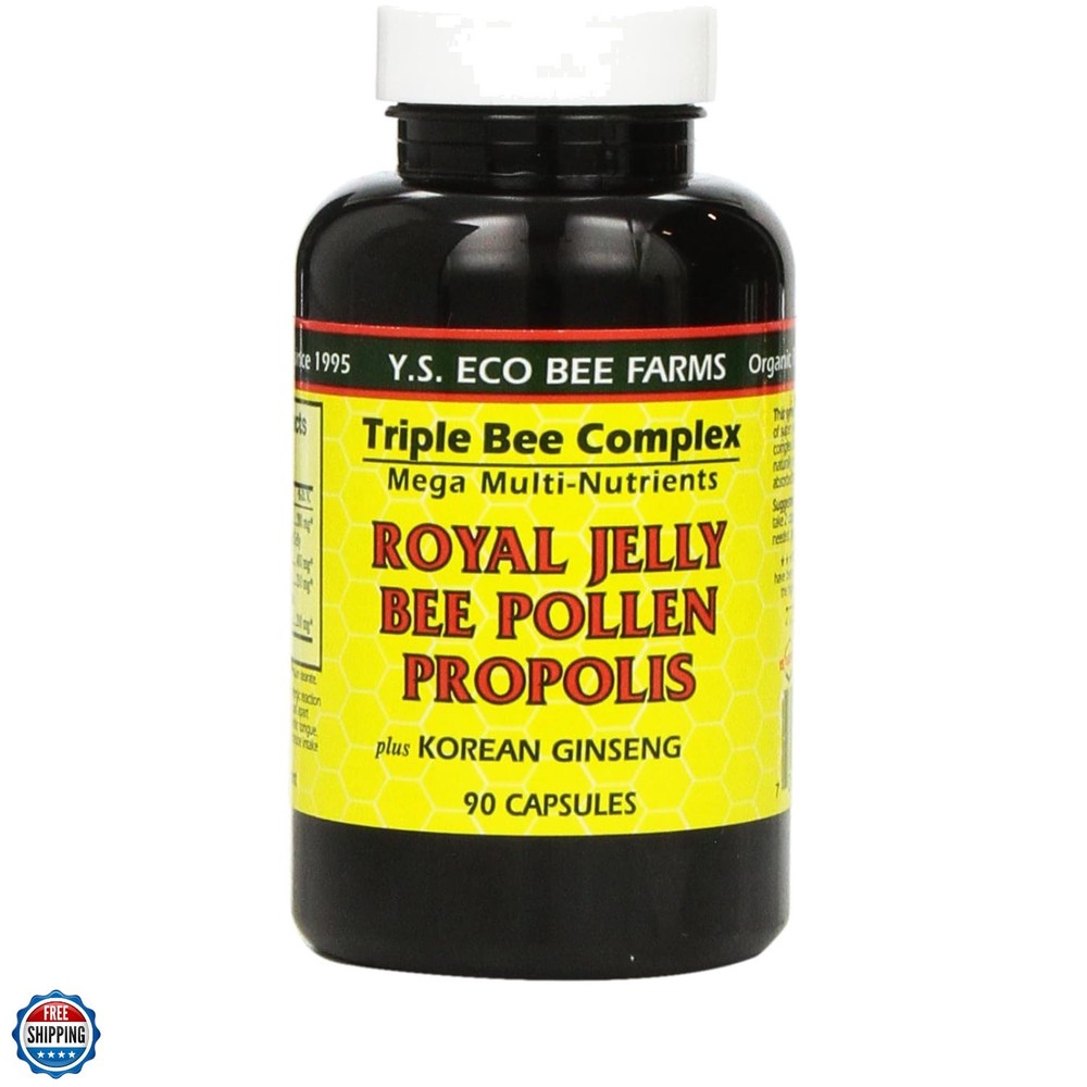 Farms: Royal Jelly Bee Pollen Propolis w/Ginseng 90 ct