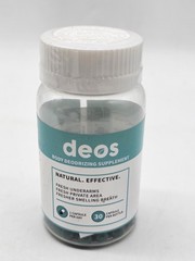 X3 DEOS Internal Deodorant Supplement Full Body Deodorizer 90 Capsules Exp 1/28