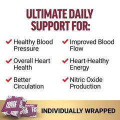 FORCE FACTOR Total Beets Ultimate Heart Health Pressure Blood Support Chews