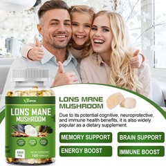 Organic Lion Mane Mushroom Complex Helps with memory immunity anti-inflammatory