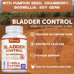 Bladder Control – Pumpkin Seed Extract, Cranberry, Promotes Bladder Health