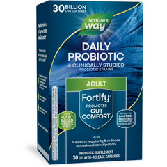 Nature’s Way Fortify Daily Probiotic Capsules for Adults, 30 Billion Live Cultur