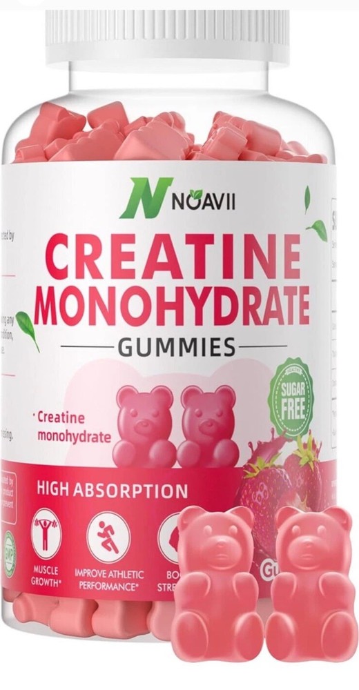 NOAVII Creatine Monohydrate Gummies 5000mg for Men & Women