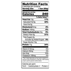 Equate Chocolate Peanut Butter Meal Bar, 5 Ct