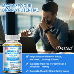 BRAINHEALTH MEMORY SUPPORT Brain Supplements Mprove Concentration Energy 30-120