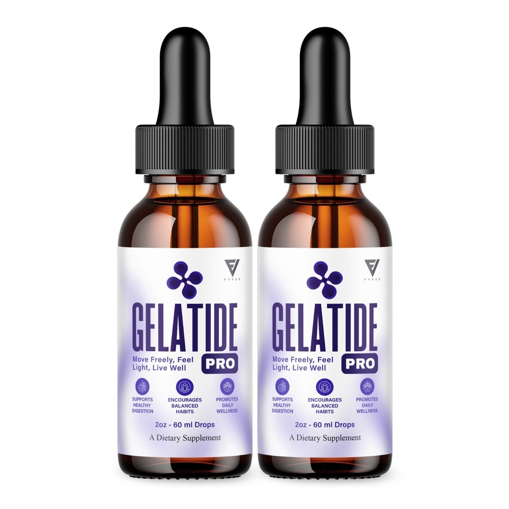 (2 Pack) Gelatide Weight Management Drops, Gelatide Daily Health Support (4oz)