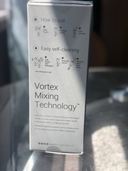 PROMiXX Vortex Mixing Tech Battery Shaker Leakproof 20 oz White/Black
