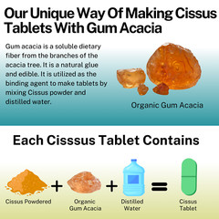 Cissus Quadrangularis • Organic Cissus Powder Supplement •No Extracts 90 Tablets