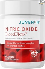 Juvenon BloodFlow-7 Nitric Oxide Supplements for Men & Women – Natural Nitric Ox