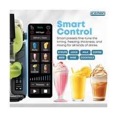 Iceman by Chefman Slush-Ease MAX 90oz Slushie Machine, 64oz Liquid Capacity F…