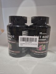 2pack Beet Root Gummies with CoQ10 & Grape Seed, Beet Root Supplement Gummies