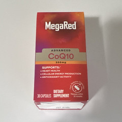 MegaRed Advanced CoQ10 200mg Heart Health Energy Antioxidant 30 Capsules