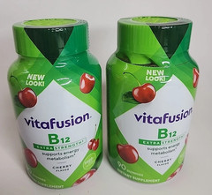 [2 PACK] Vitafusion Extra Strength Vitamin B12 – Cherry 180 Gummies *EXP: 05/27*